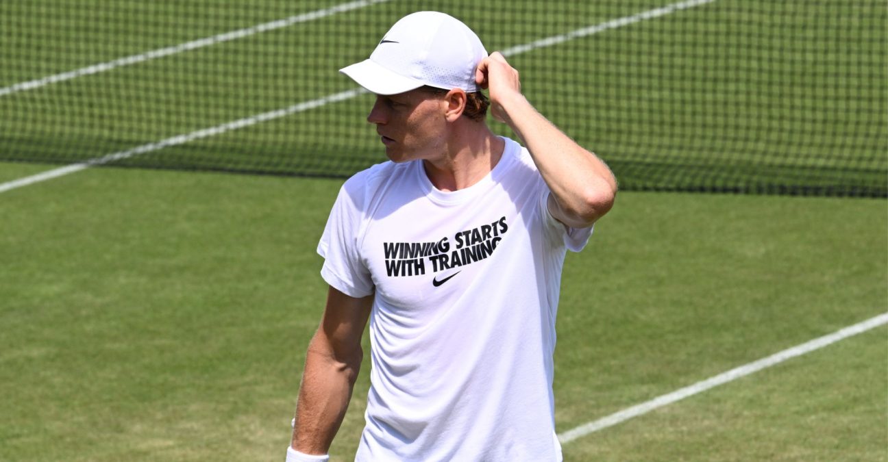 Jannik Sinner, Wimbledon 2026 practice