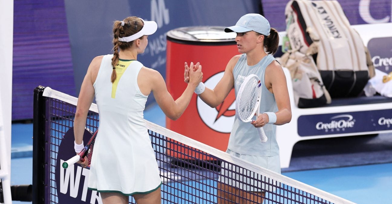 Elena Rybakina and Iga Swiatek, Cincinnati 2026