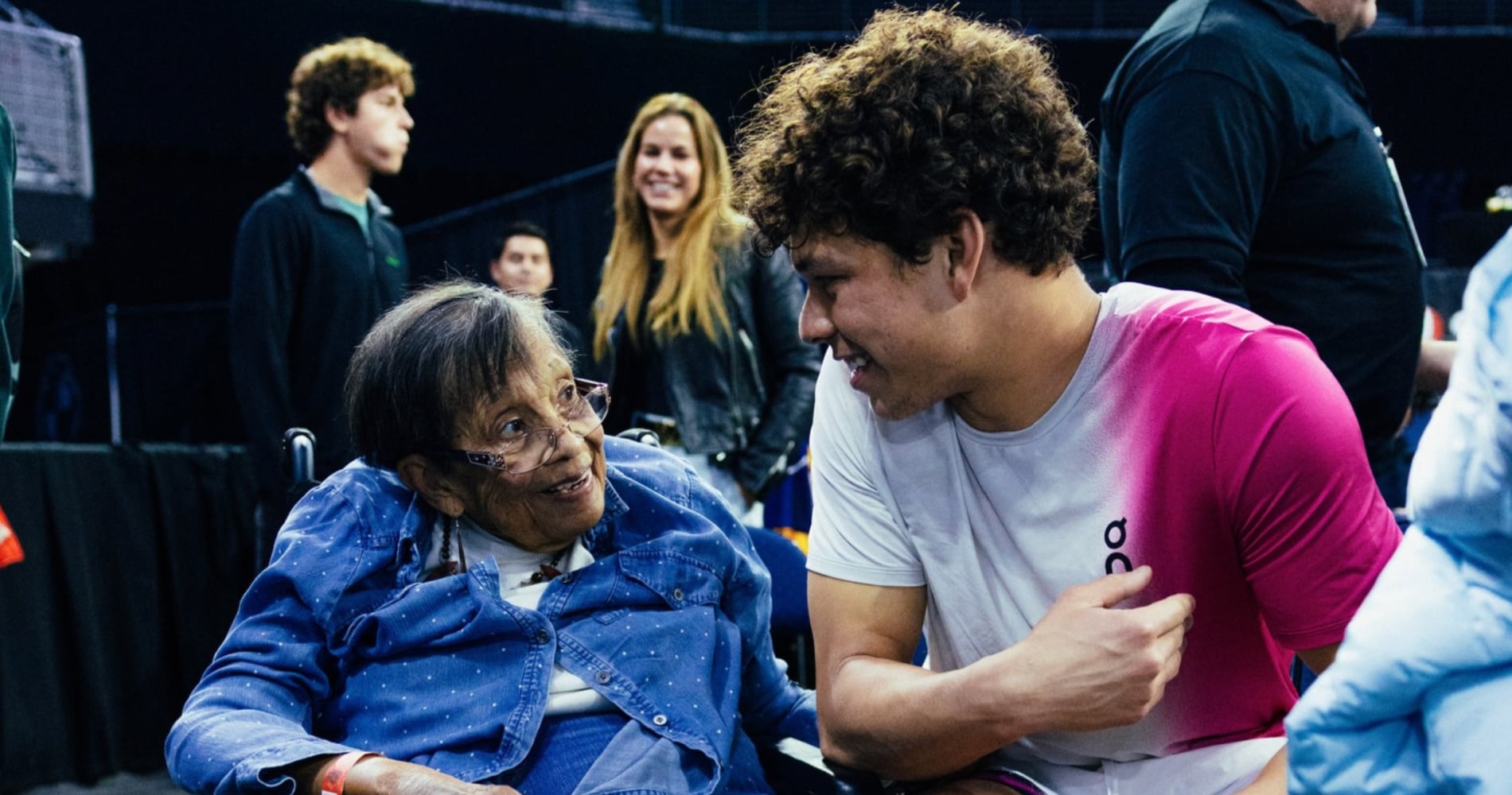 Ben Shelton and his grandma Regina Ann Shelton