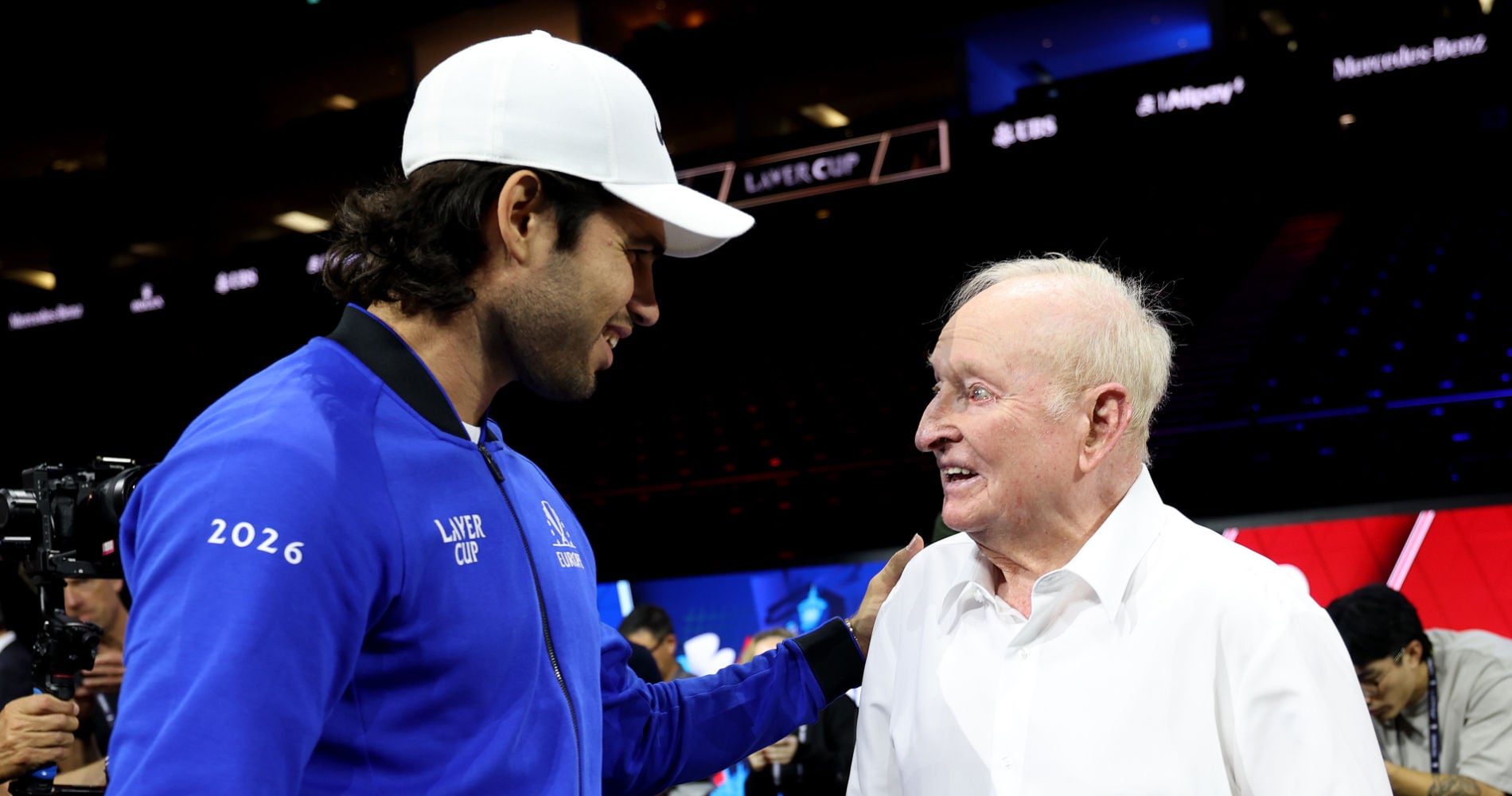 Carlos Alcaraz and Rod Laver, Laver Cup 2026