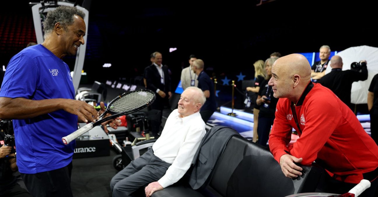 Yannick Noah, Rod Laver and Andre Agassi, 2026
