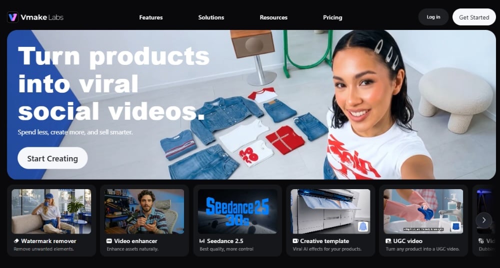 The video enhancement tools from Vmake Labs