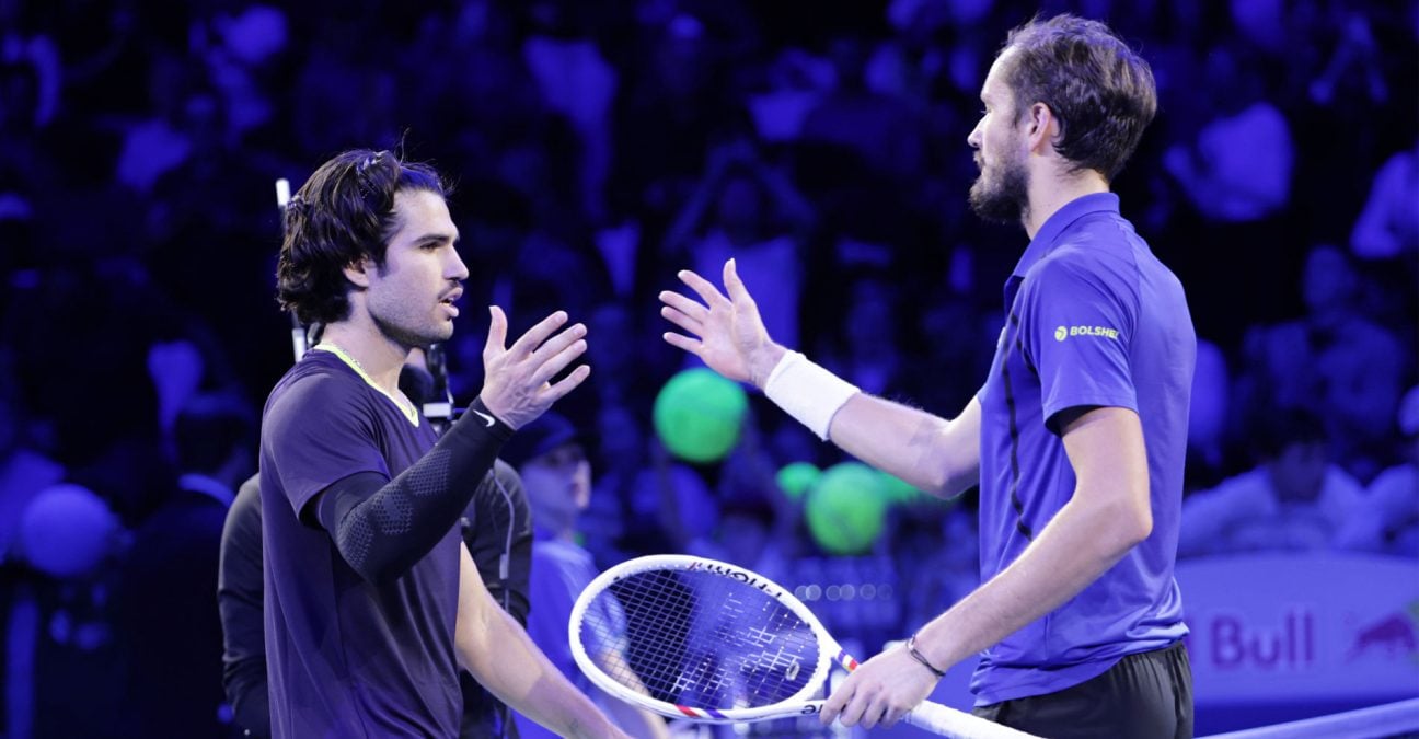 Carlos Alcaraz and Daniil Medvedev, Vienna 2026