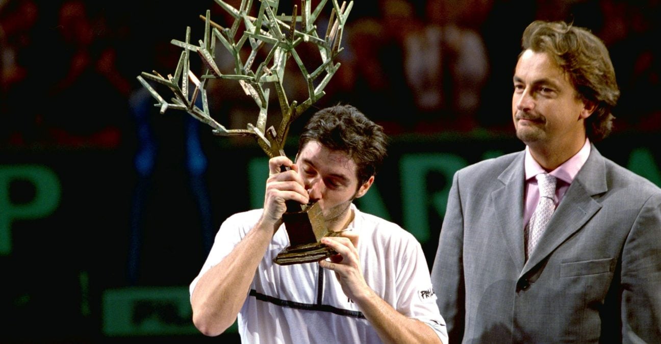 Sébastien Grosjean and Henri Leconte, Paris Masters 2001