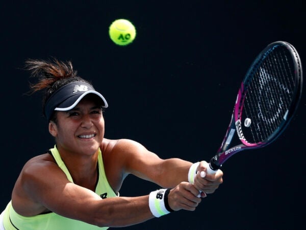 Britain's Heather Watson in action