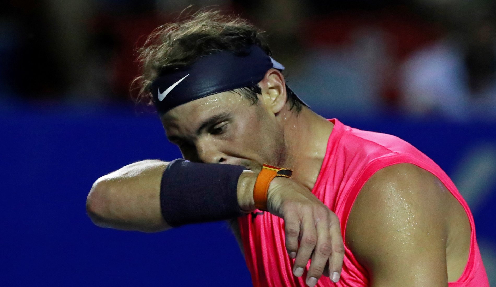 Rafael Nadal at the 2020 Acapulco tournament
