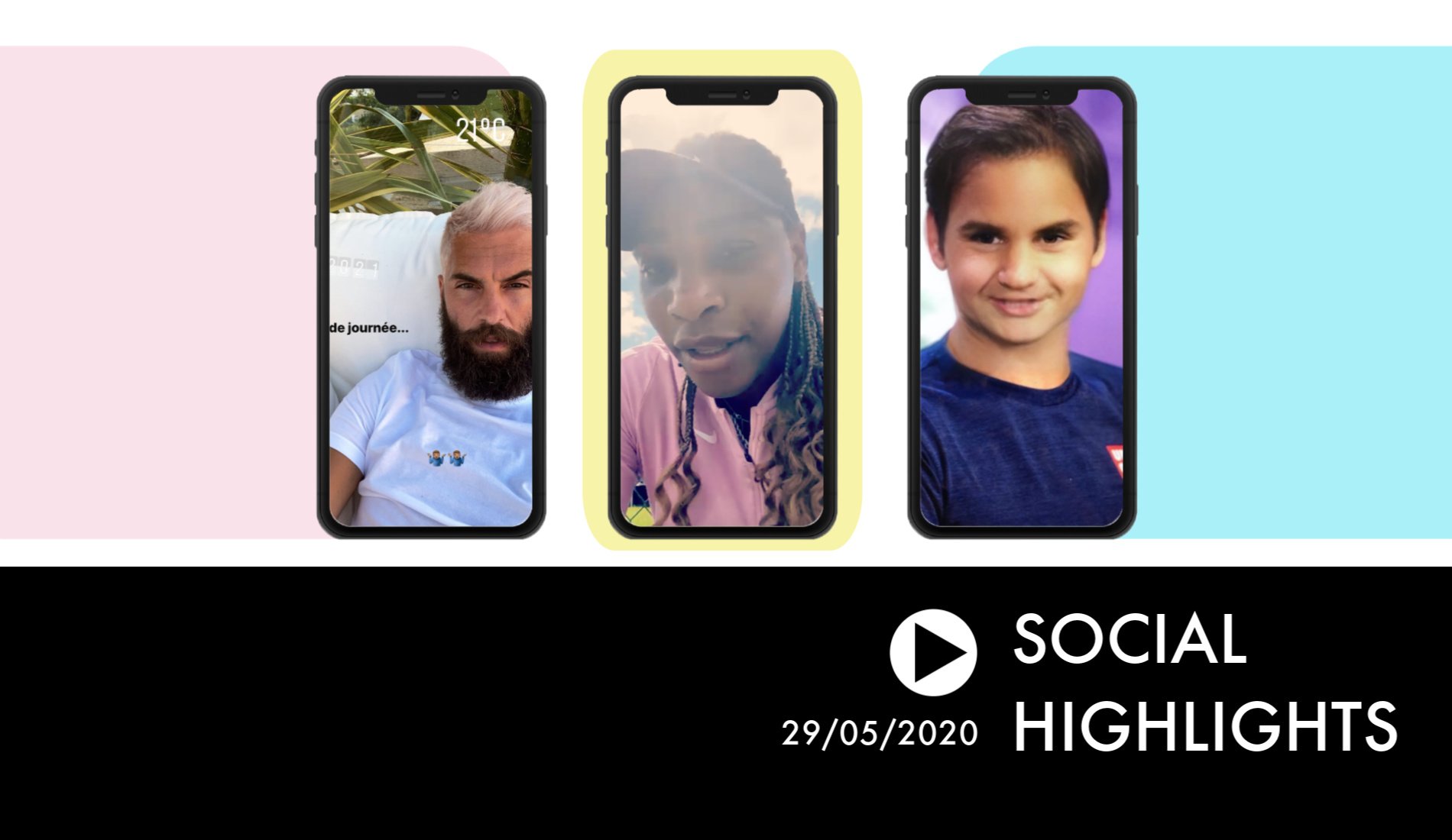 Nouvelle couleur de cheveux pour Benoit Paire - Social Highlights 29.05.20