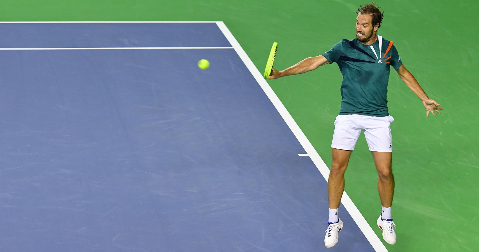 Richard Gasquet, épatant, a pris la première du classement de l'UTS.