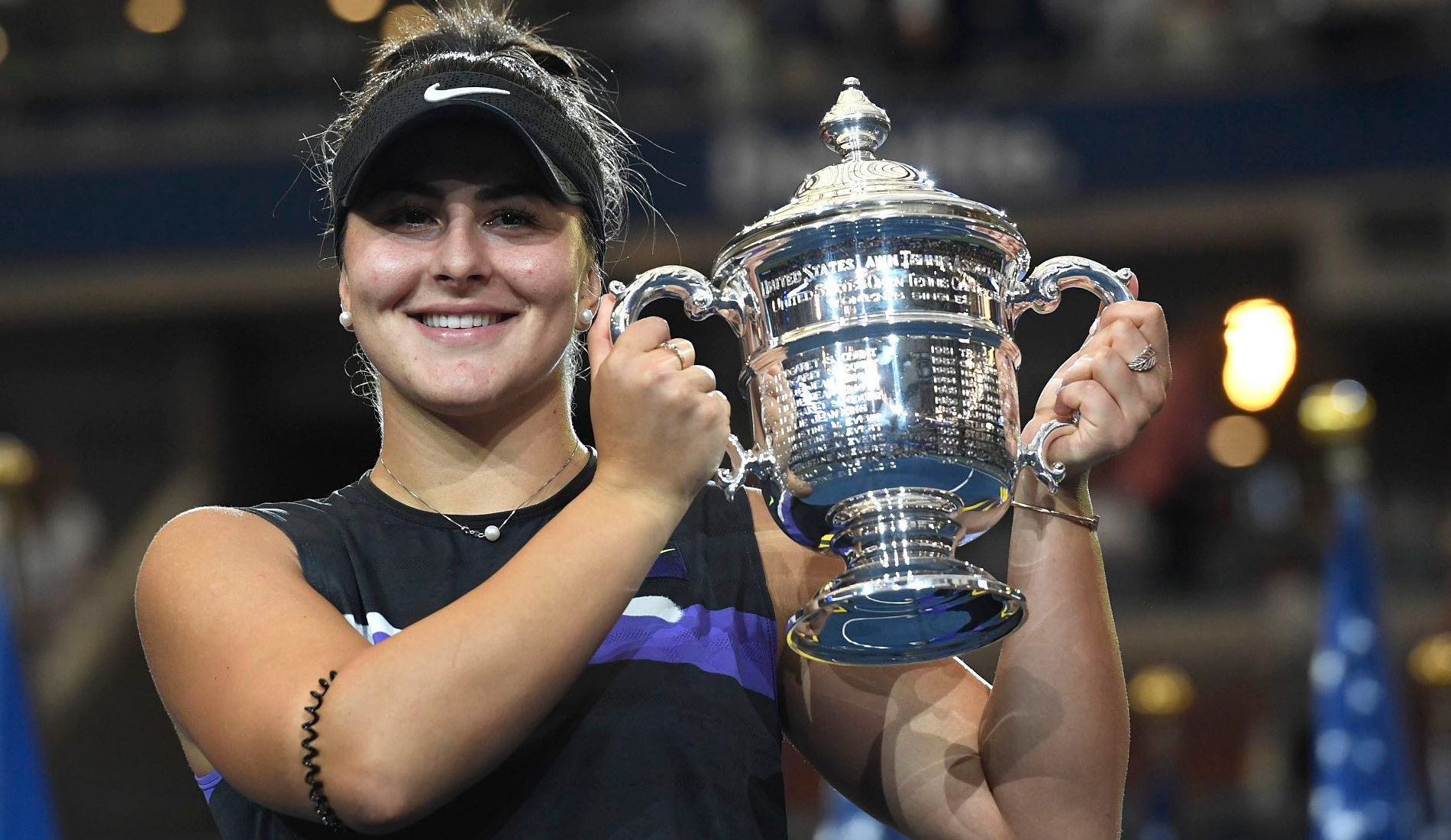 Bianca Andreescu winning 2019 US Open