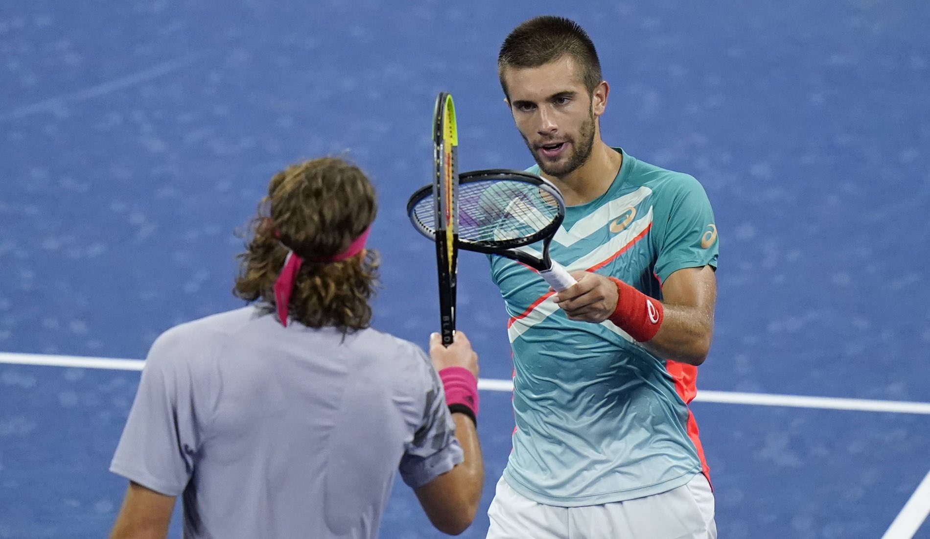 Borna Coric and Stefanos Tsitsipas, US Open 2020