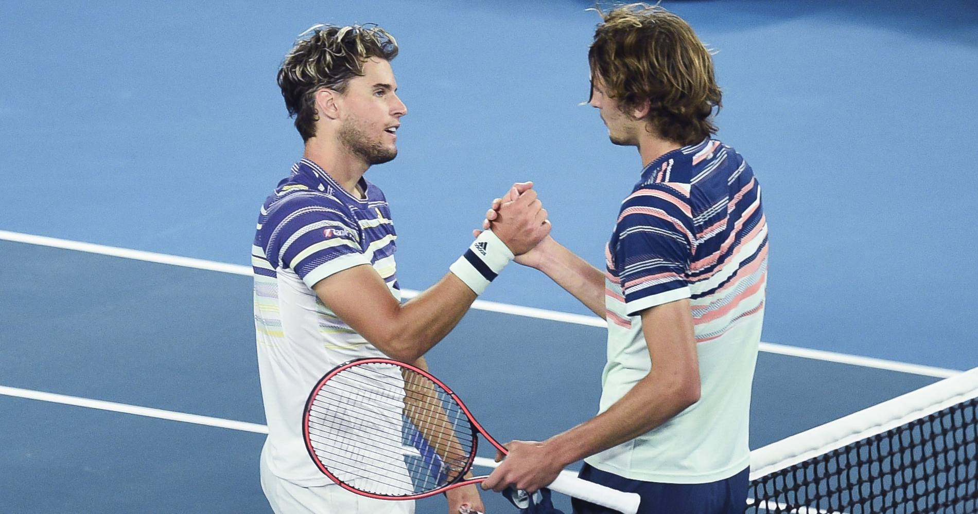 Dominic Thiem v Alexander Zverev, Australian Open 2020