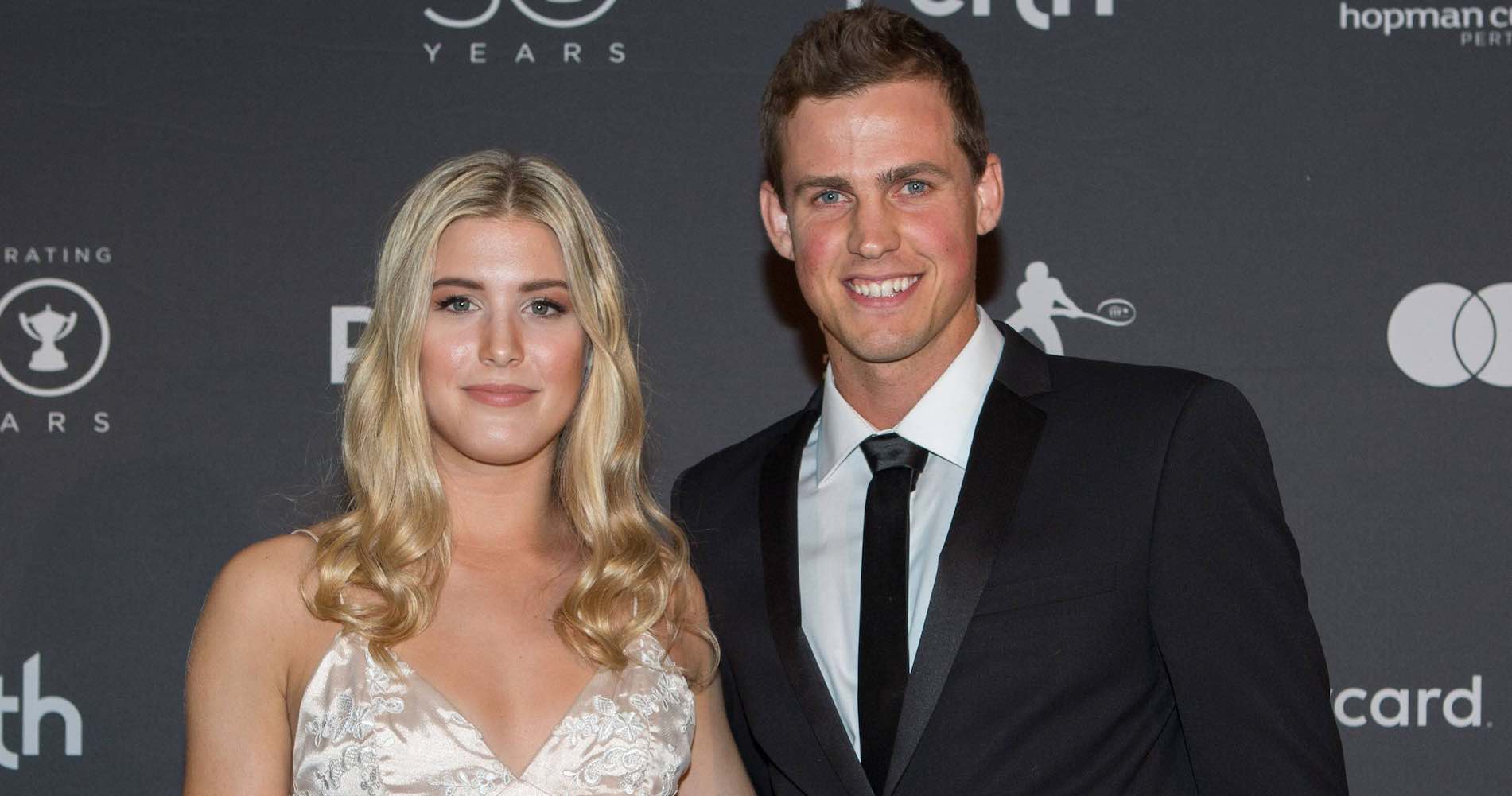 Eugenie Bouchard and Vasek Pospisil, Hopman Cup party, december 2017