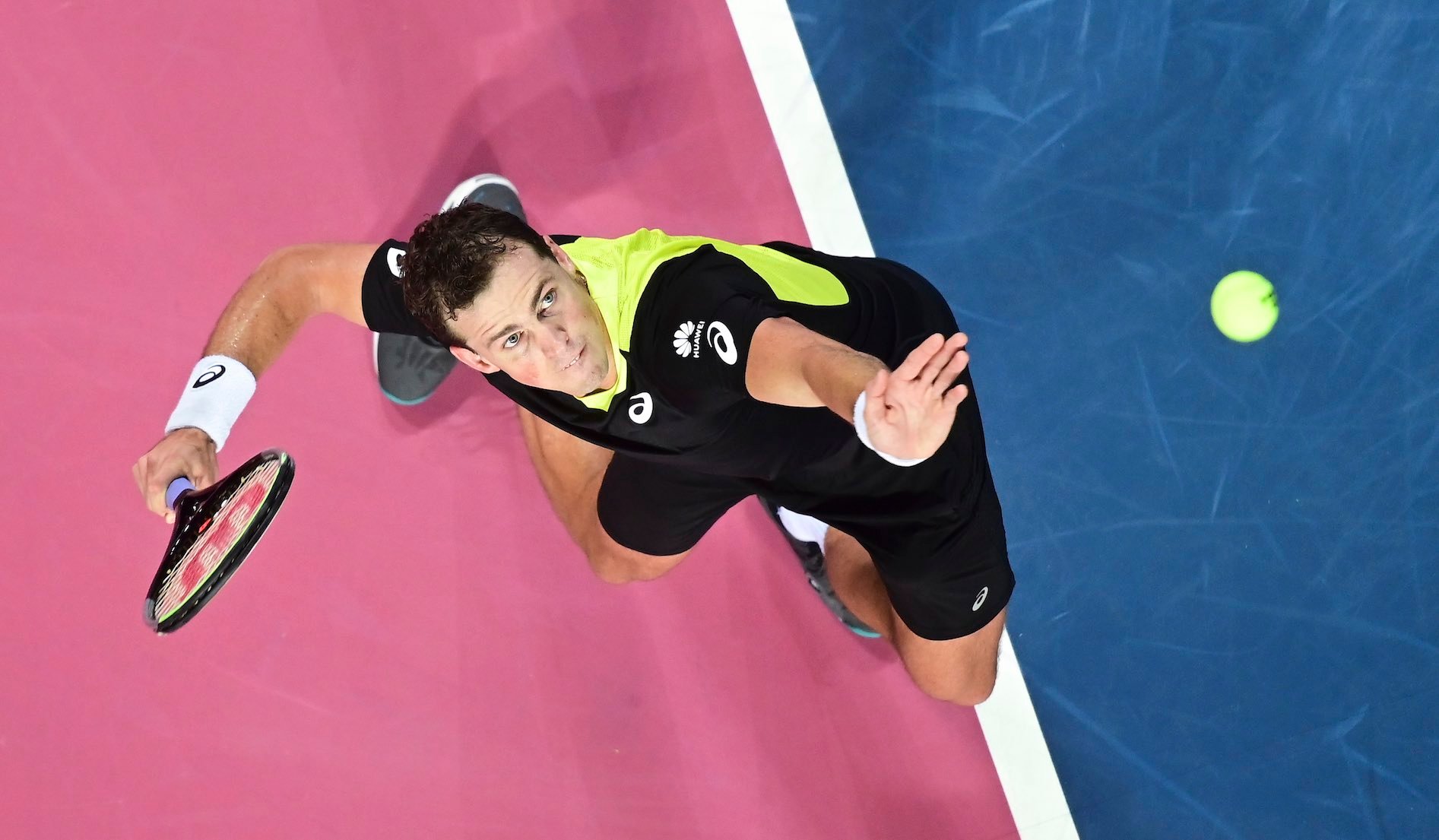 Vasek Pospisil on the ATP Tour, service, 2020