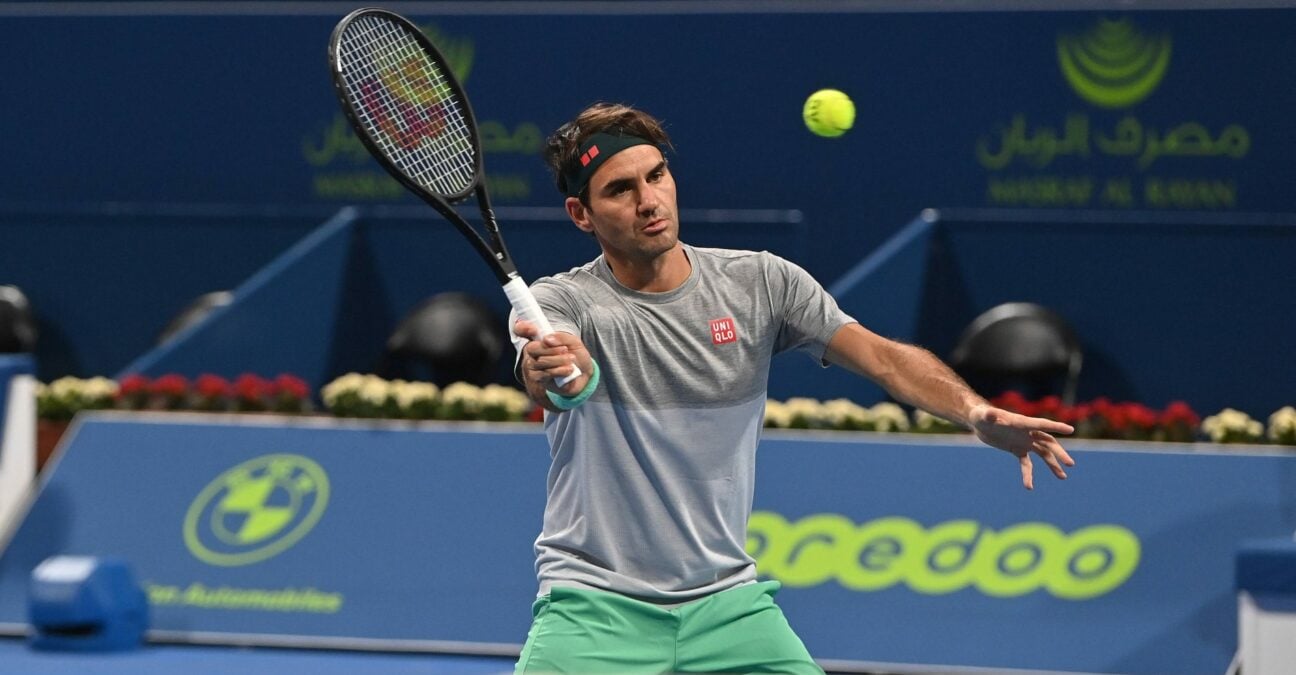 Roger Federer, Doha, 2021
