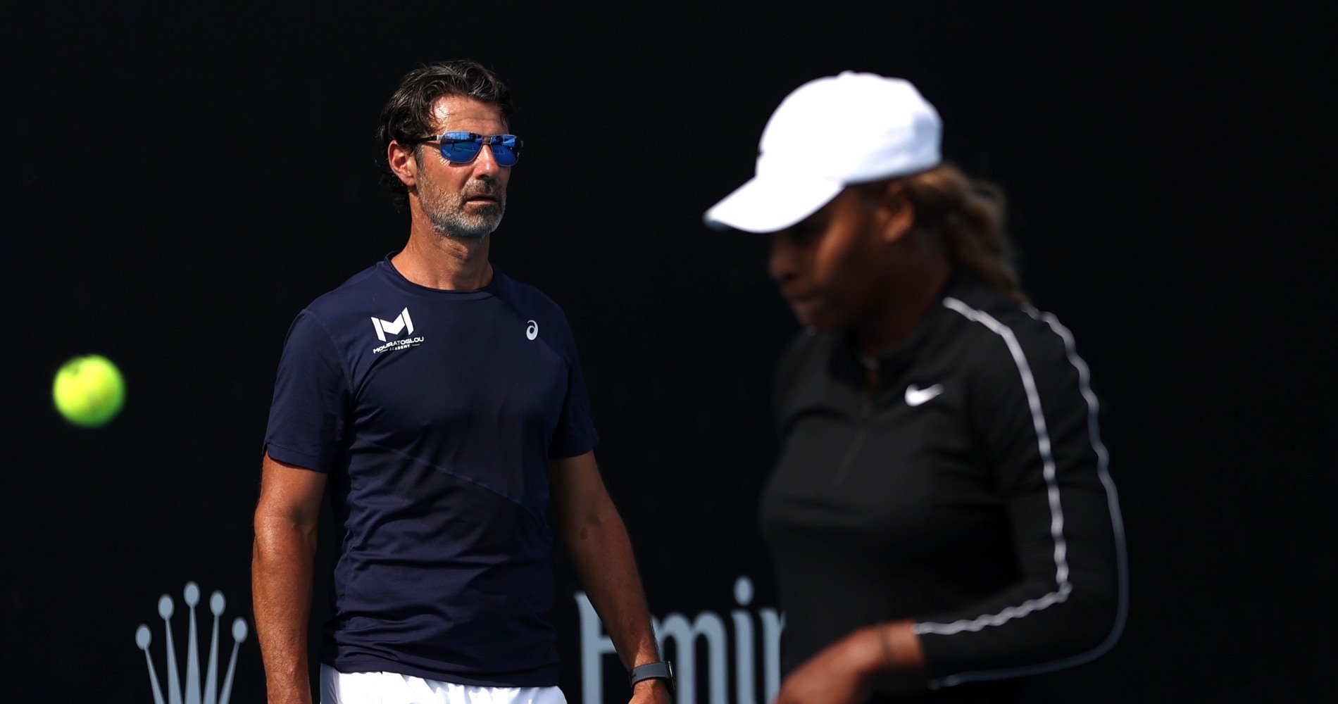 Patrick Mouratoglou et Serena Williams, Open d'Australie 2021