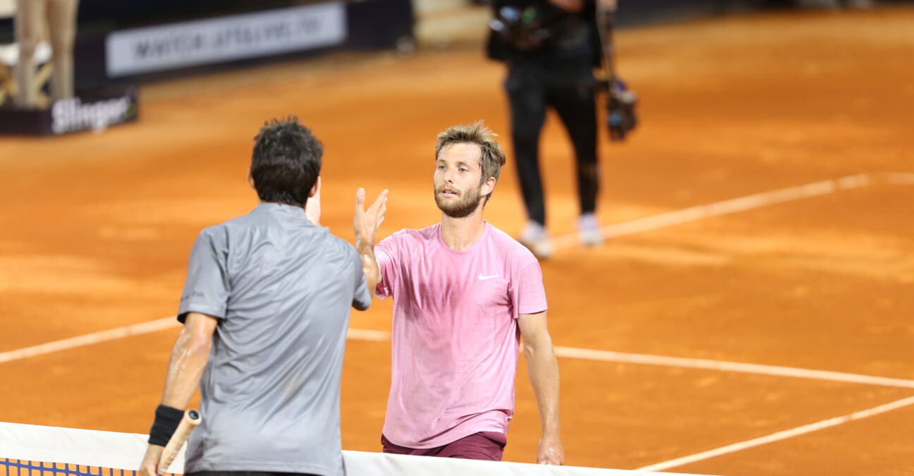 Corentin Moutet and Cristian Garin at UTS 4