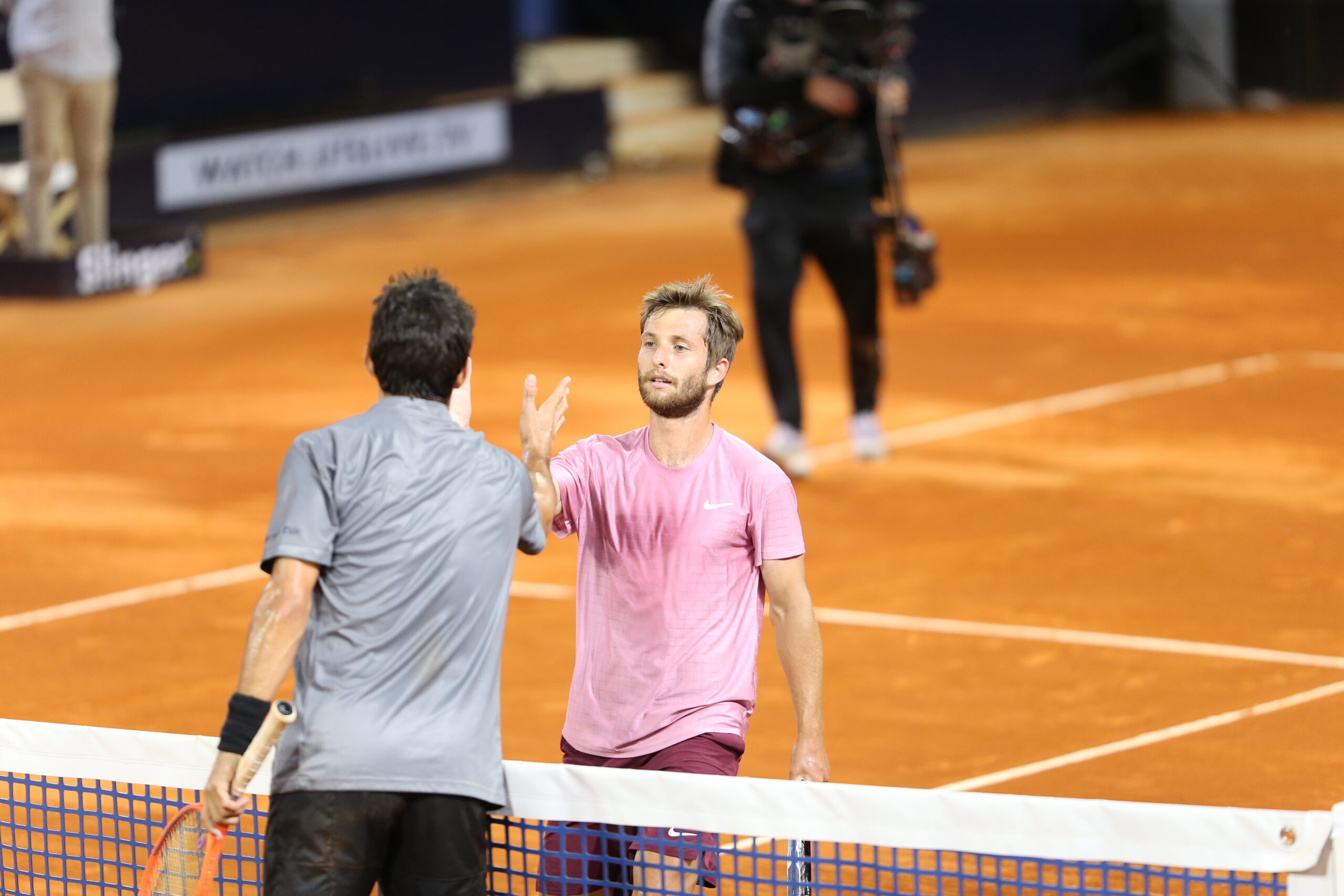 Corentin Moutet and Cristian Garin at UTS 4