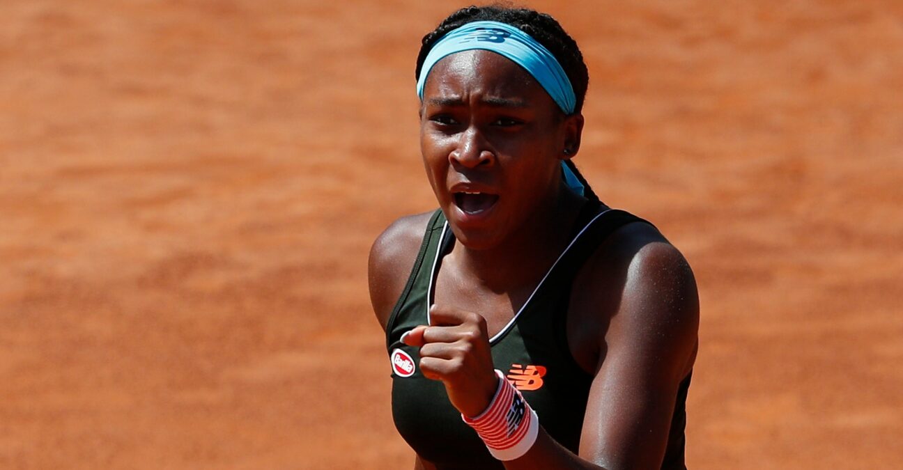 Coco Gauff at Rome in 2021