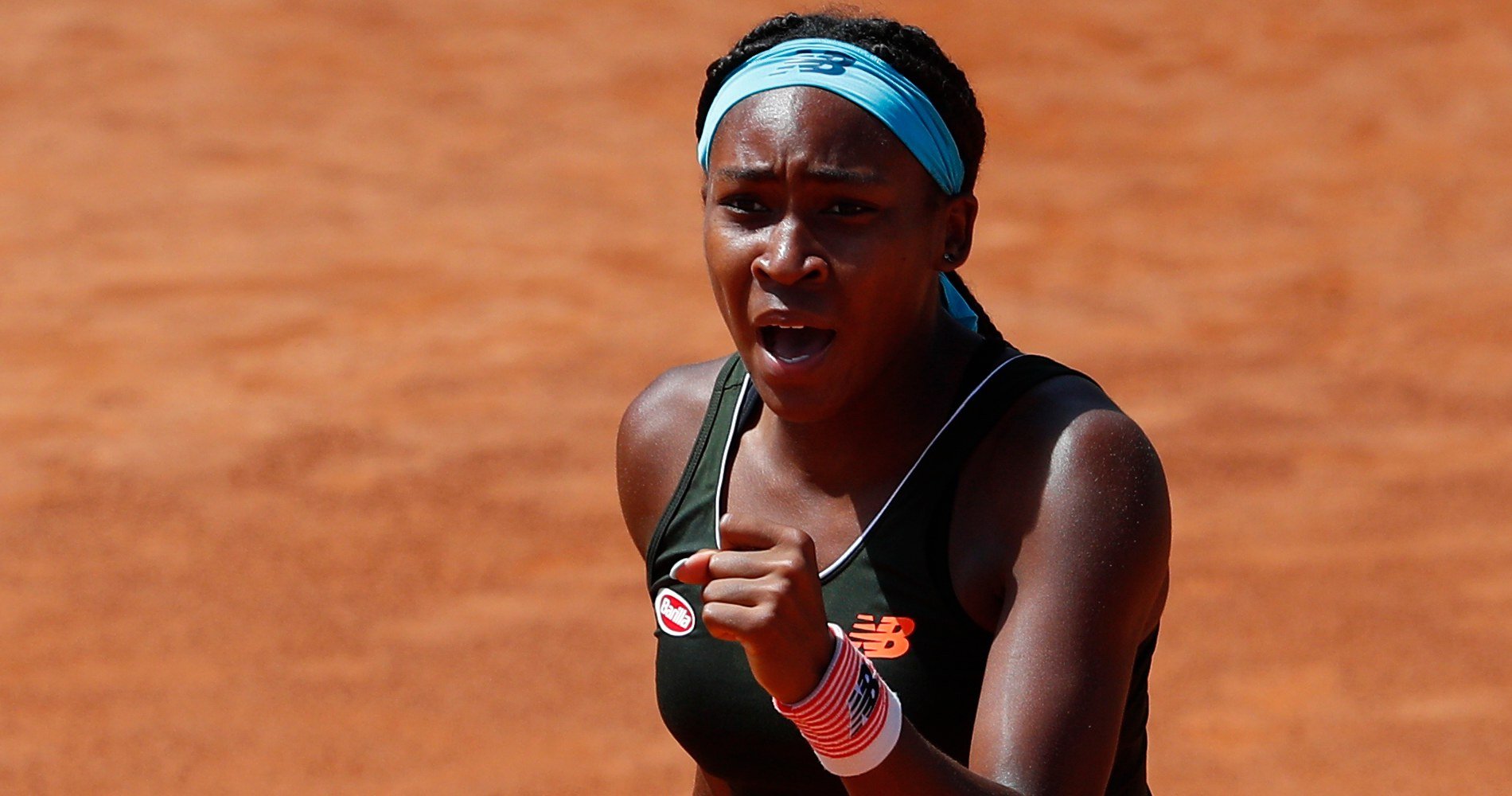 Coco Gauff at Rome in 2021