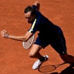 Daniil Medvedev at Roland-Garros in 2021