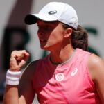 Iga Swiatek at Roland-Garros in 2021
