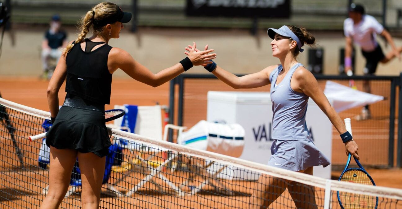 Kristina Mladenovic & Belinda Bencic at Rome in 2021