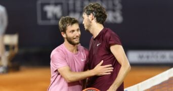 Corentin Moutet & Taylor Fritz at UTS4 in 2021