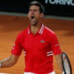 Novak Djokovic at Rome in 2021