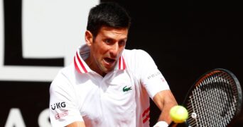 Novak Djokovic at Rome in 2021