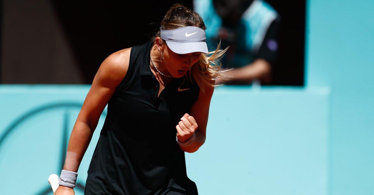 Paula Badosa at Madrid in 2021