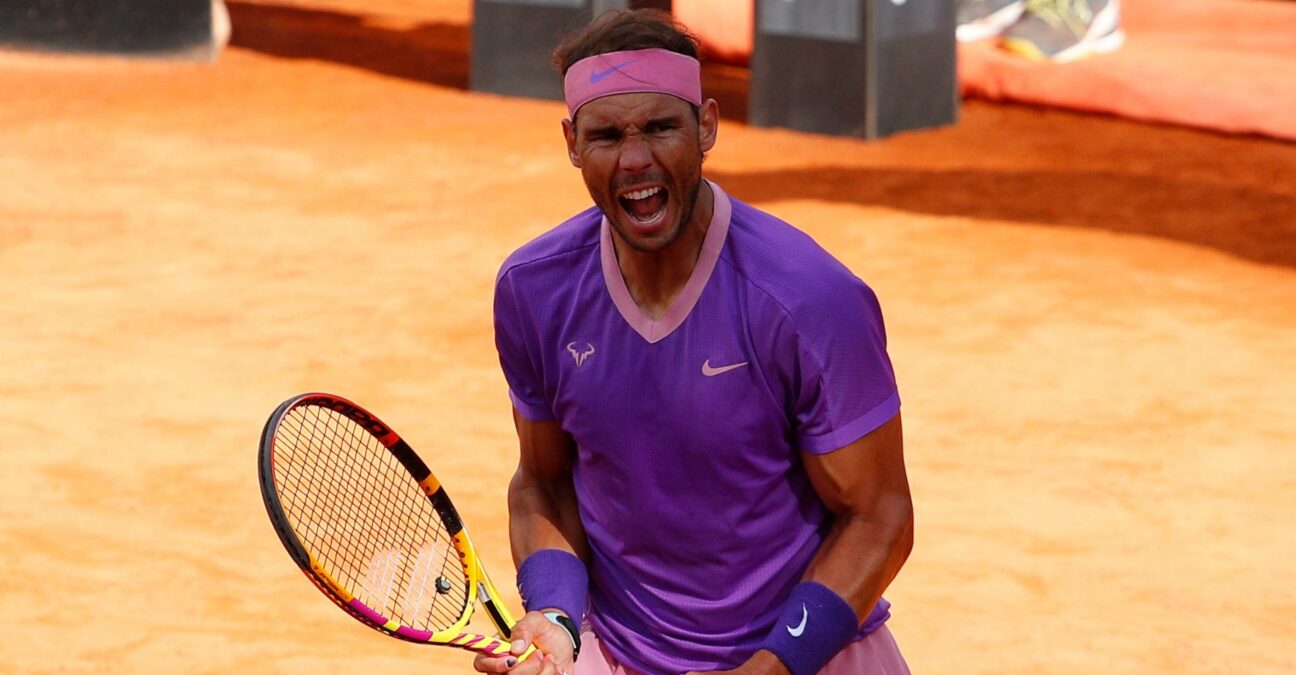 Rafael Nadal at Rome in 2021