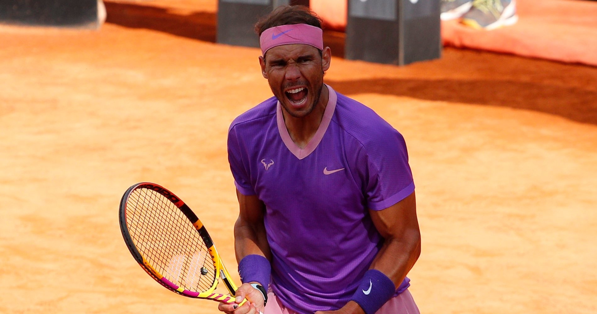Rafael Nadal at Rome in 2021