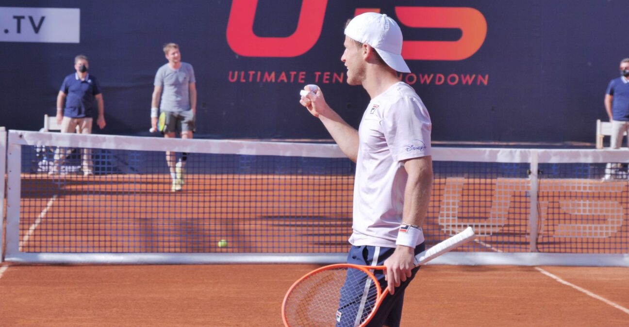 Diego Schwartzman versus Alexander Bublik at UTS in 2021