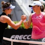 Elina Svitolina and Iga Swiatek at Rome in 2021