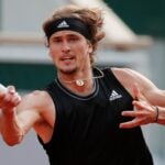 Alexander Zverev at Roland-Garros in 2021