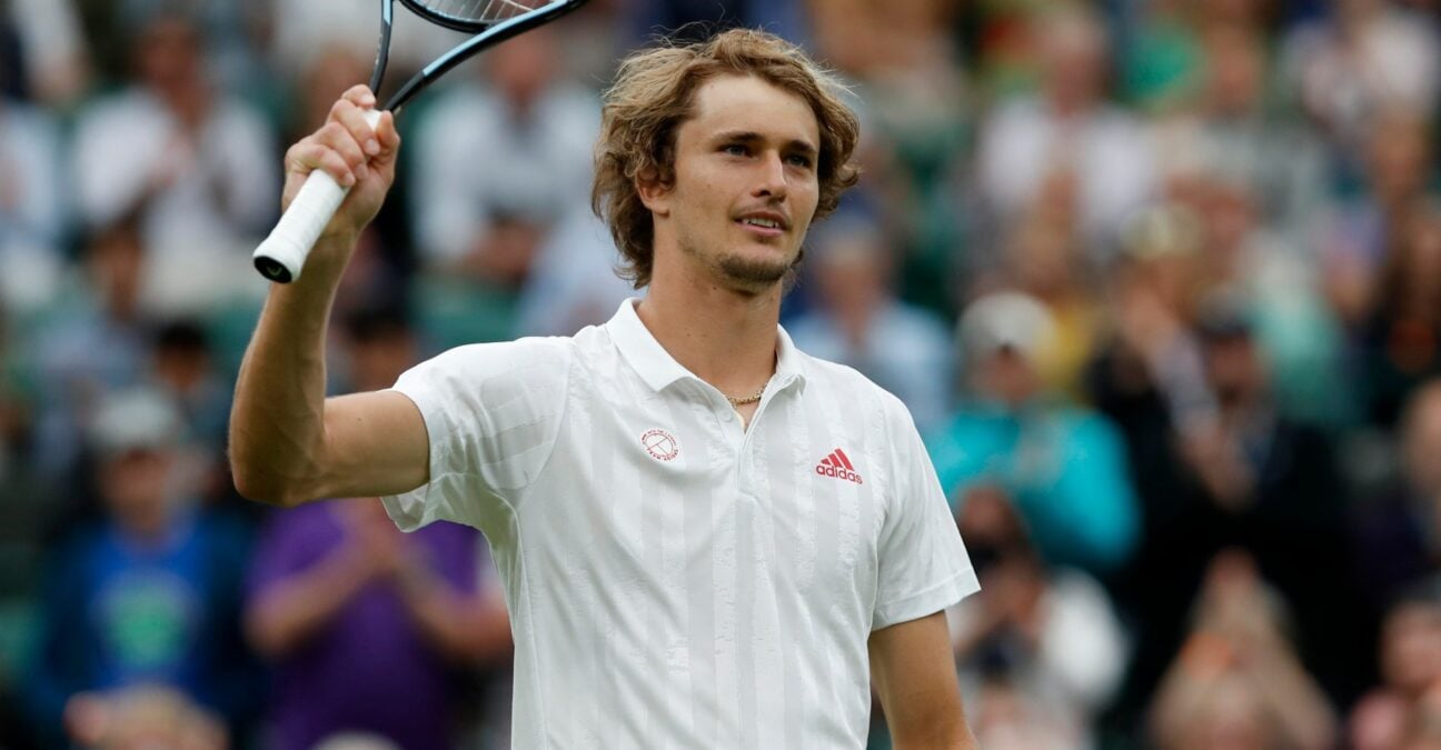 Alexander Zverev at Wimbledon in 2021