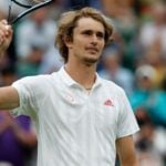 Alexander Zverev at Wimbledon in 2021