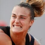 Aryna Sabalenka at Roland-Garros in 2021