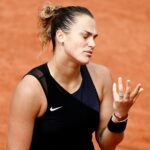 Aryna Sabalenka at Roland-Garros in 2021