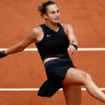 Aryna Sabalenka at Roland-Garros in 2021