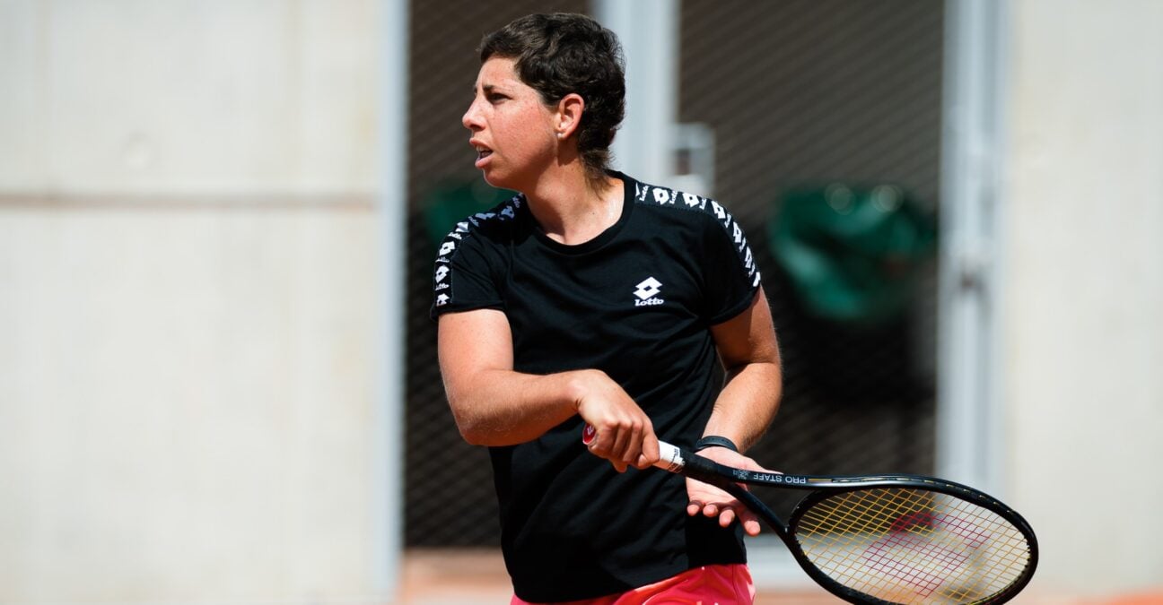 Carla Suarez Navarro at Roland-Garros in 2021