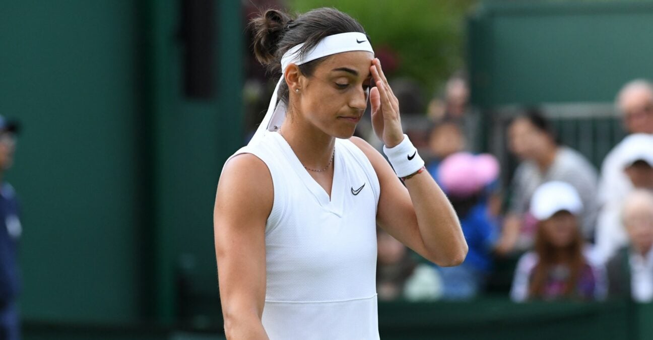 Caroline Garcia at Wimbledon in 2019