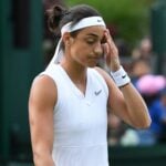Caroline Garcia at Wimbledon in 2019