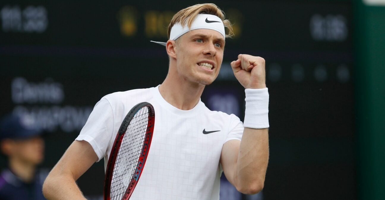 Denis Shapovalov at Wimbledon in 2021