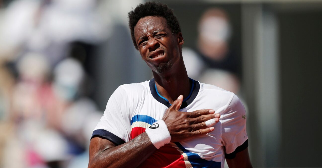 Gaël Monfils at Roland-Garros in 2021