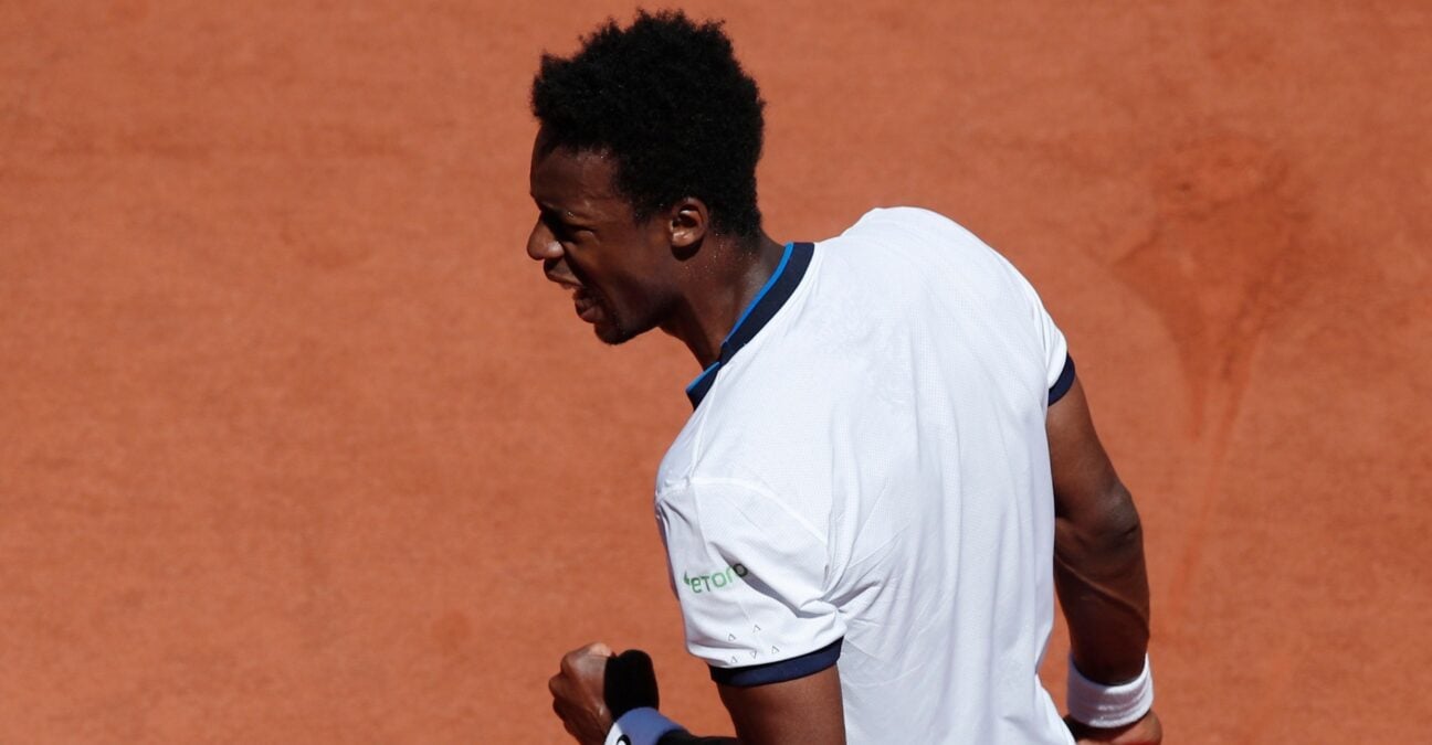 Gaël Monfils at Roland-Garros in 2021