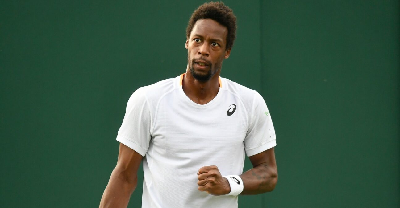 Gaël Monfils at Wimbledon in 2021
