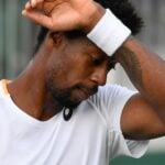Gaël Monfils at Wimbledon in 2021