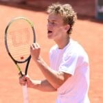 Luca van Assche at Roland-Garros in 2021