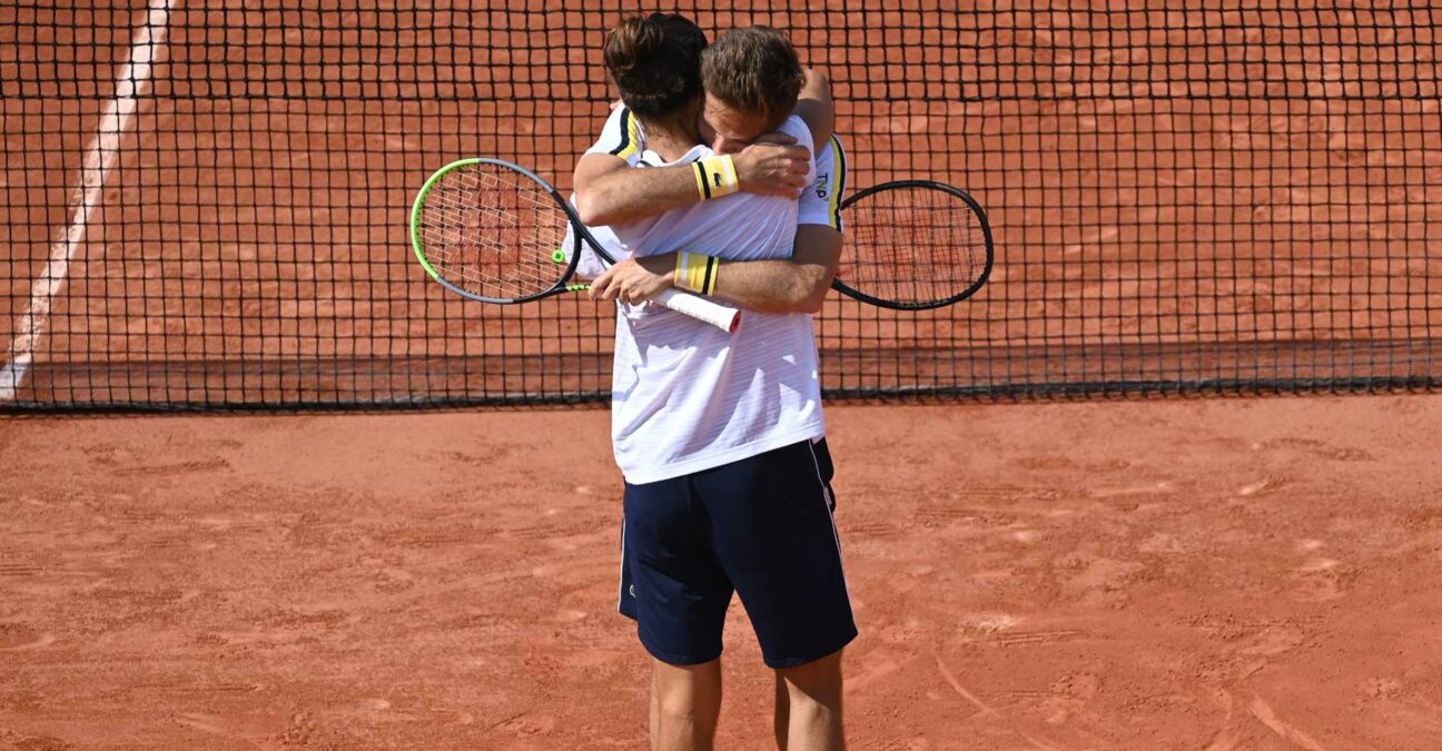 Nicolas Mahut & Pierre-Hugues Herbert at Roland-Garros in 2021